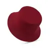 Chapéu de Pescador de Algodão Logo Bordado Liso Chapéu Balde Topo Plano Chapéu de Sol Feminino Estampado Protetor Solar Chapéu Balde de Aba Larga Estampado