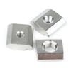 Tuerca deslizante de acero inoxidable estándar europeo, accesorios de perfil de aluminio 30304040 M4 M5 M6 M8, tuerca empotrada cuadrada