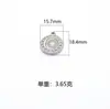 Ventas Directas de Fábrica Acero Inoxidable Presión de Aceite Luna Cuerno Colgante Pulsera Collar Joyería DIY Accesorios Diseño de Nicho