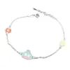 Pulsera de Plata de Ley S925 Nueva Pulsera de Payaso con Goteo de Dopamina Joyería de Plata para Mujer Venta Directa de Fábrica Transfronteriza