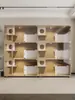 L Venta al por mayor Villa para Gatos Casa para Gatos Nido para Gatos Casa para Gatos Casa para Gatos Tienda de Mascotas Lujo Madera Maciza Exhibición Gabinete de Cría para Gatos Fábrica