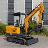 Mini Excavadora de Exportación Directa, Máquina para Excavar Zanjas de Ingeniería de Trituración de Carreteras, Excavadora Pequeña, Excavadora Multifuncional Agrícola de 18 Toneladas, Máquina Multifuncional para Mover Tierra de 30 Toneladas