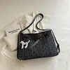 Exquisito bolso de mano para debajo del brazo con lazo de lunares para mujer, nueva moda 2026, moderno, versátil, casual, de gran capacidad