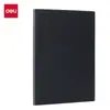 Deli 6910 Cubierta de Cuero Cuaderno 16K/25K Cuaderno de Negocios 100 Hojas Bloc de Notas Registro de Reuniones Diario Diseño Simple