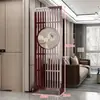 Nueva Pantalla Divisoria Estilo Chino para Sala de Estar, Plegable y Móvil, Madera Maciza, Estilo Chino, Entrada, Oficina, Divisor Decorativo Hueco