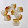 Colgante de paz de calcedonia color hielo, amuleto de paz de calcedonia "Yikou Tang", candado de nube auspiciosa en forma de calabaza, colgante de jade de zorro
