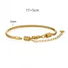 Pan DIY Cadena Hueso de Serpiente Metal Acero Inoxidable Impermeable Sin Decoloración Pulsera de Joyería Tejida a Mano Combinación Aleatoria