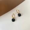 Pendientes Multicolores de Nuevo Estilo de Alta Gama Transfronterizos, Pendientes Únicos con Diseño de Nicho, Pendientes de Alta Gama, Pendientes Cuadrados Geométricos