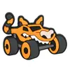 Motocicleta Todoterreno de Dibujos Animados Genial y Elegante Papelería Masculina Accesorios DIY Funda de Teléfono Decoración Plana Parche de Goma Suave de PVC