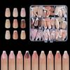 Especial transfronteiriço para unhas de cores misturadas unhas francesas usando unhas remendo nude rosa francês armadura pré-fabricada Coringa atacado