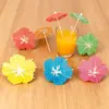 50 Palillos de Paraguas para Platos Fríos, Decoraciones para Repostería, Fiesta Hawaiana, Paraguas de Palmera, Palillos de Paraguas de Sandía, Palillos Desechables de Fruta para Manualidades