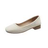 Zapatos de Mujer con Punta Redonda y Tacón Grueso, Nuevo Modelo Primavera 2026, Ligeros, Suela Suave, Empeine Suave, Tacón Bajo, Cómodos y No Cansan los Pies