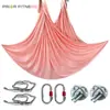 Hamaca de Yoga Aéreo 7m Set Uso en Casa Placa Fija Accesorios Cuerda de Suspensión Elástica Tela para Colgar Estudio de Yoga