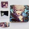 Cartera de batalla de hechizos de anime japonés para estudiantes, monedero de cuero de PU para hombres y mujeres, tarjetero, billetera, billetera Spot