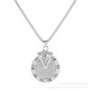 Relógio de Pulso com Disco Giratório de Tempo e Ponteiro Triangular Chaoren Personalidade Pingente Pendurado Colar de Aço Titânio Hip-Hop Masculino Acessórios Chaorman