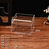 Caja transparente acrílica personalizada, caja de alimentos personalizada, caja de regalo, caja expositora con tapa abatible, caja de té personalizada, caja de almacenamiento