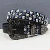 Nueva Cinturón Punk Hip-Hop Rock Europeo y Americano de Gama Alta Moda Femenina Remaches de Pedrería Y2K Sexy Cinturón de Subcultura