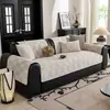 Fabricante de Chenille Atacado Antiderrapante Anti-riscos Acolchoado de Algodão Flocado Quente Almofada de Sofá Sensação de Luxo Leve Almofada de Sofá Outono Inverno