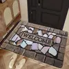 Alfombrilla de suelo de terciopelo de cristal floral estilo americano nueva para entrada, resistente a la suciedad y al desgaste, alfombrilla de puerta al por mayor