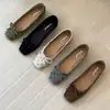 Zapatos bajos retro de estilo coreano para mujer, nuevos 2026 otoño-verano súper populares, zapatos de ballet de suela blanda, zapatos de noche, mocasines