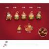 Tienda de oro con colgante zongzi de oro mate de larga duración, accesorios de bricolaje, pulseras, collares, adornos, regalo para estudiantes