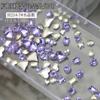 Venta al por mayor de broca para uñas mixta rojo neto color caramelo soda cristal diamante puntiagudo en forma de azúcar de roca amor joyería para uñas