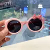 Gafas de Sol Polarizadas para Niños con Lazo Estampado, Modernas y Versátiles, Gafas de Sol Suaves de Silicona Anti-UV para Niños y Niñas, Estudiantes