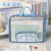 Bolsa de Classificação Horizontal por Assunto, Bolsa Tote Estudantil, Bolsa Multicamadas para Provas, Bolsa de Documentos de Reforço com Zíper de Alta Qualidade