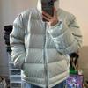 Moderna Tela Impermeable de Alta Gama Jacquard Integral Plumón de Pato Blanco Cuello Alto Chaqueta de Plumón 2025 Invierno Nueva Ropa Exterior para Hombre