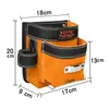 Bolsa para clavos, Bolsa de clavos, Bolsa de cintura, Bolsa de cuero resistente al desgaste para clavos de carpintero, Bolsa de herramientas, Bolsa multifuncional para clavos para hombre para uso en obra