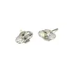 Nuevos Pendientes de Botón de Circonita con Cierres de Plata S925, Deslumbrantes y Elegantes, Pendientes Sencillos y Elegantes de Piedra Única, Venta al por Mayor