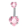 Venta Caliente de Amazon Traje Combinado para Piercing de Ombligo Anillo de Ombligo de Amor Joyería de Piercing Europea y Americana Anillo de Ombligo al por Mayor