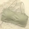 Sostén sin tirantes sin costuras para mujer sin varilla, copa fija push-up para busto pequeño, sin necesidad de usar sostén, anti-exposición, estilo delgado, hermoso sostén para la espalda