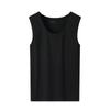 Chaleco sin costuras para hombre de verano, cuello redondo casual, holgado y cómodo, estilo deportivo, chaleco sin costuras de manga corta