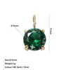 Nuevo Colgante Colorido de Piedra de Nacimiento S Twelve Geométrico Redondo 6*6mm Colgante Simple de Circonita Exquisitos Accesorios DIY