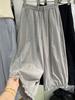 Pantalones cortos dulces con volantes estilo europeo para mujer 2025 Verano Nuevo Adelgazantes Cintura Elástica Linterna Globo Pierna Ancha