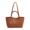 Bolsa Tote Coreana de Nicho Grande Capacidade para Mulheres 2026 Estilo Novo Primavera Estilo Preguiçoso Couro Macio Bolsa de Mão para o Trabalho Bolsa de Ombro