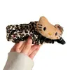 Presilha Twist Banana Gatinho Estampa de Leopardo 2025 Nova Presilha de Cabelo de Alta Qualidade Presilha Vertical para Rabo de Cavalo Acessório de Cabelo