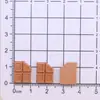 Mini Quadrado de Chocolate em Tamanho de Mordida Decoração de Mesa Host de Computador Caixa de Papelaria Grampo de Cabelo Acessórios de Resina DIY