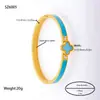 Joyería para Manos Europea y Americana Anillo Geométrico Corte de Línea Árbol de la Vida Diamante de Barro Incrustado Accesorios de Pulsera Pulsera de Acero de Titanio para Mujeres