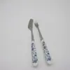 Cuchara de café con mango de cerámica creativa, tenedor de fruta, cuchillo y tenedor para pastel de luna, venta al por mayor directa de fábrica