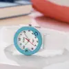 Novo Relógio de Pulso Decorativo de Quartzo Infantil Cor de Doce Simples Silicone À Prova D'água Esportivo Presente Relógio Infantil