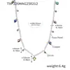 Rueda de la Fortuna Shijia Mismo Estilo Corazón de Perla Múltiples Accesorios Collar con Borla para Mujer Cadena de Clavícula Versátil Juego de Joyas