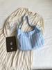 Bolsa de Lona Listrada Dopamina Estilo Japonês e Coreano Bolsa de Mão para Estudante Escola Grande Capacidade Bolsa de Ombro Bolsa de Colete Fada de Verão