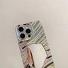 Capa de Celular com Espelho Ondulado Galvanizado para Apple 17, Capa Macia Anti-Queda para iPhone 15 com Efeito Ondas d'Água, Huawei Mate80