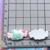 Tarjeta de personaje brillante de dibujos animados letra color macarrón pasador accesorios para el cabello material hecho a mano accesorios para carcasa de teléfono móvil parche