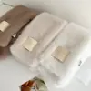 Súper Cálido~ Bufanda para Mujer en Otoño e Invierno Tela Ins Etiqueta de Tela Estilo Coreano Versátil Cruzada Imitación Piel Conejo Rex Piel Felpa Protector de Cuello