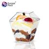 Vaso Cuadrado Personalizado de 2 oz con Tapa y Cuchara Vaso para Postre Vaso para Mousse Vaso para Postre