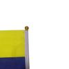Não. 8 bandeiras colombianas 14*21cm poliéster fábrica de bandeiras colombianas bandeira de mão atacado com haste