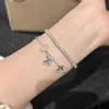 Pulseira de Gelo Triturado Borboleta Estilo Chinês Novo Retro Luxo Leve de Alta Qualidade com Design Vazado, Design Requintado e Sofisticado, Joias Empilháveis